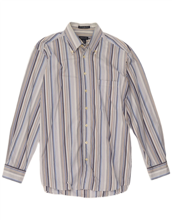 Gant Mens Shirt Medium Multicoloured Striped Cotton