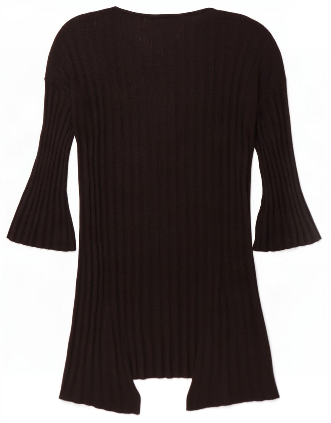 Topshop Womens Oversized Longline Open Cardigan Sweater UK 10 Small Black