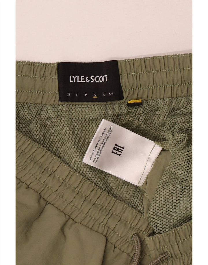 Lyle & Scott Mens Swimming Shorts Large Khaki Nylon