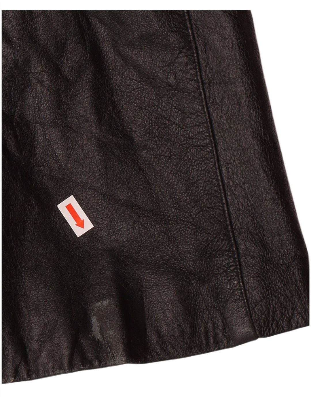 NEW COLLECTION Womens Leather Coat IT 44 Medium Black Leather