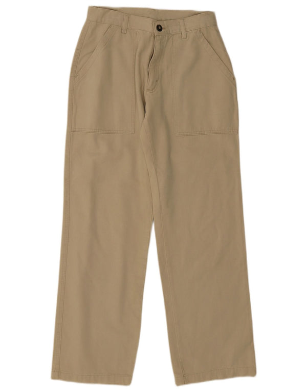 Invicta Boys Straight Casual Trousers 11-12 Years W28 L28 Beige Cotton