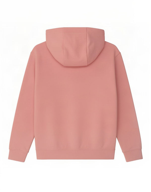 Nike Womens Oversized Zip Hoodie Sweater UK 14 Medium Pink Cotton
