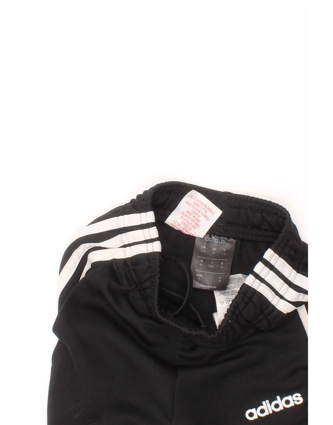 Adidas Boys Tracksuit Trousers 2-3 Years  Black Polyester Sports