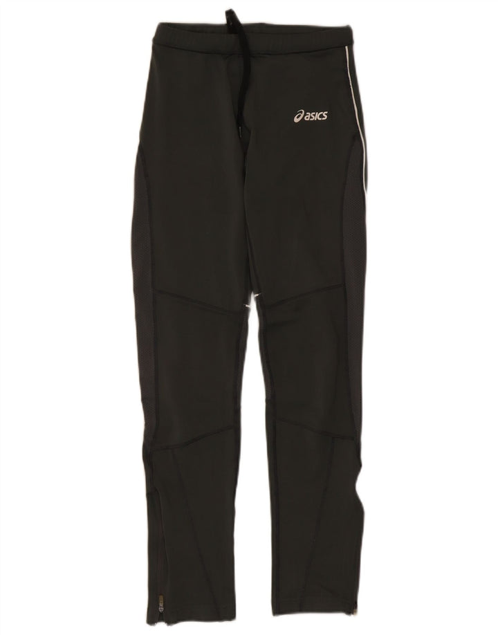 Asics Womens Tracksuit Trousers UK 4 XS  Khaki Polyester