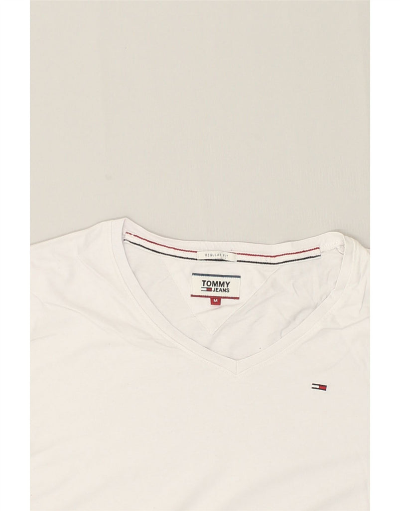 TOMMY HILFIGER Mens Regular Fit T-Shirt Top Medium White | Vintage Tommy Hilfiger | Thrift | Second-Hand Tommy Hilfiger | Used Clothing | Messina Hembry 