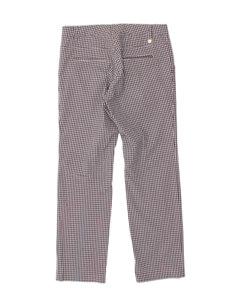 HUGO BOSS Mens Straight Casual Trousers IT 50 Large W34 L32 Grey Check | Vintage Hugo Boss | Thrift | Second-Hand Hugo Boss | Used Clothing | Messina Hembry 