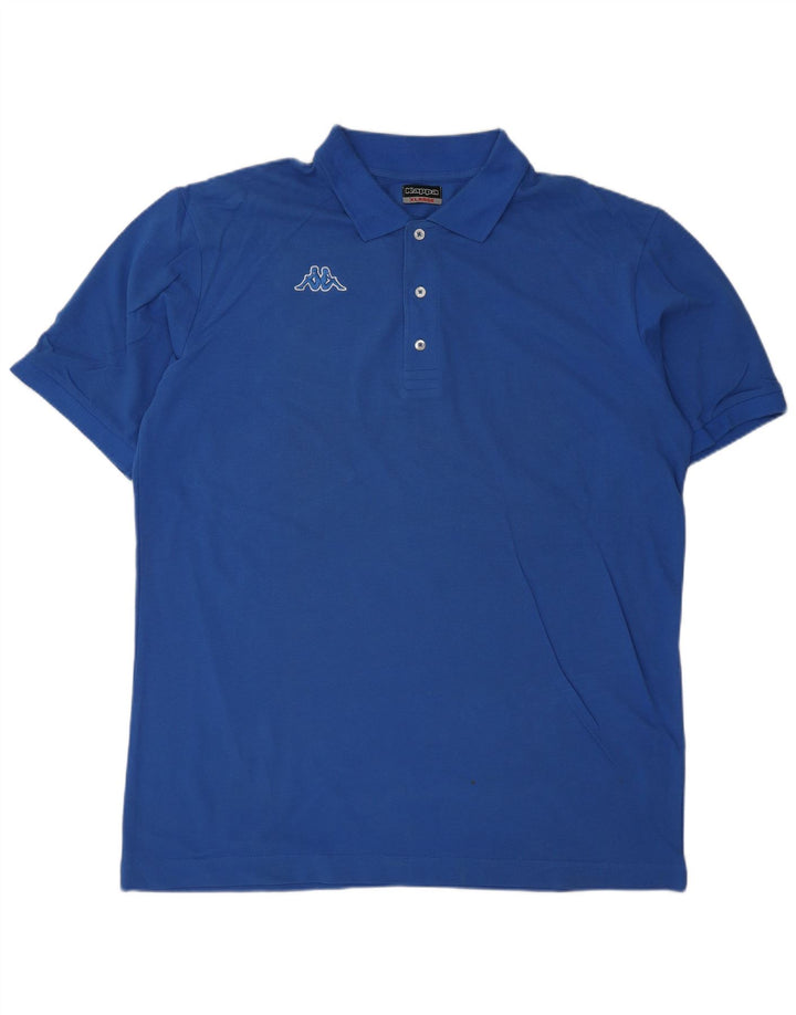 KAPPA Mens Polo Shirt XL Blue Cotton