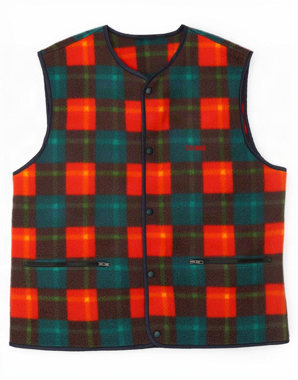 Colmar Mens Fleece Gilet IT 50 Medium Multicoloured Patchwork