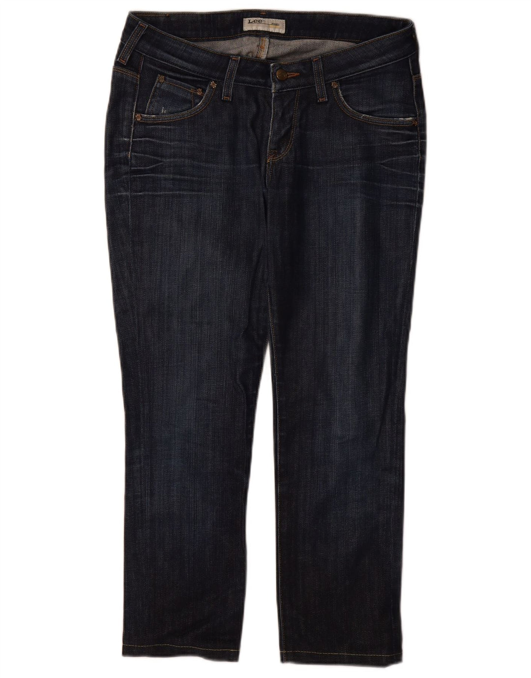 Lee Womens Norma Slim Jeans W29 L26 Navy Blue Cotton