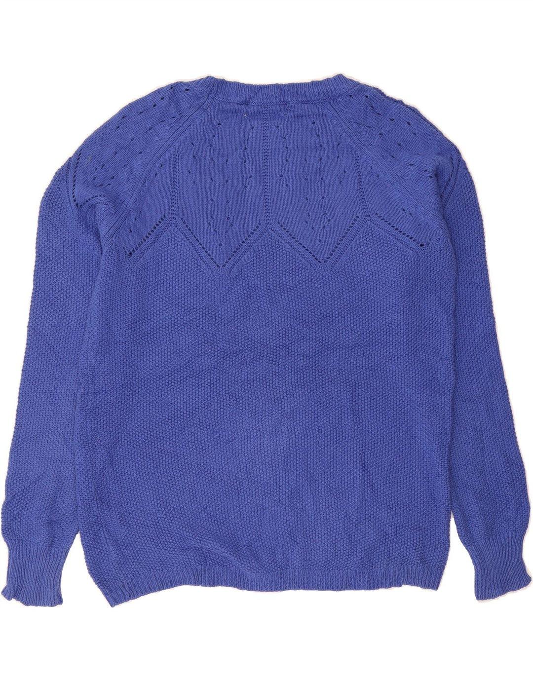 OASIS Womens Oversized Boat Neck Jumper Sweater UK 10 Small Blue Cotton Vintage Oasis and Second-Hand Oasis from Messina Hembry 