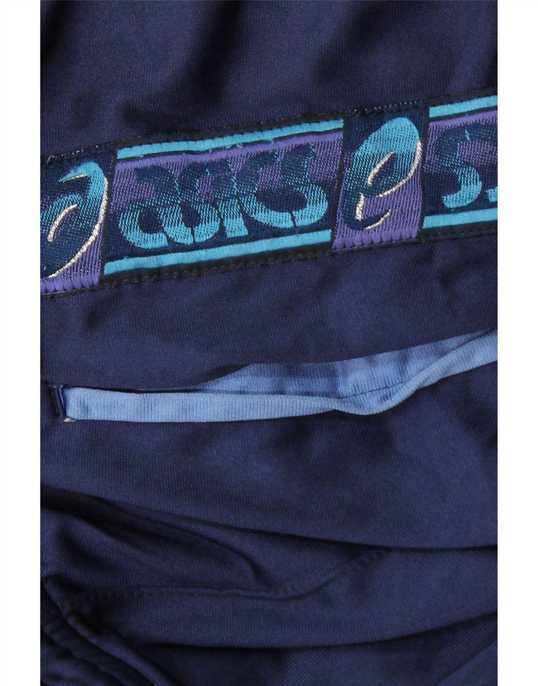 Asics Mens Graphic Tracksuit Trousers Medium  Navy Blue Polyamide