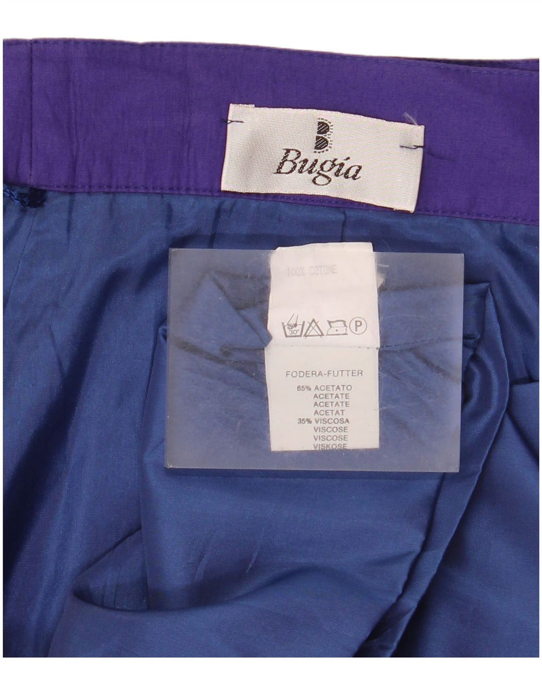 Vintage Womens Pencil Skirt IT 44 Medium W28  Purple Acetate