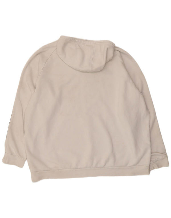 Adidas Mens Hoodie Jumper 3XL White Cotton