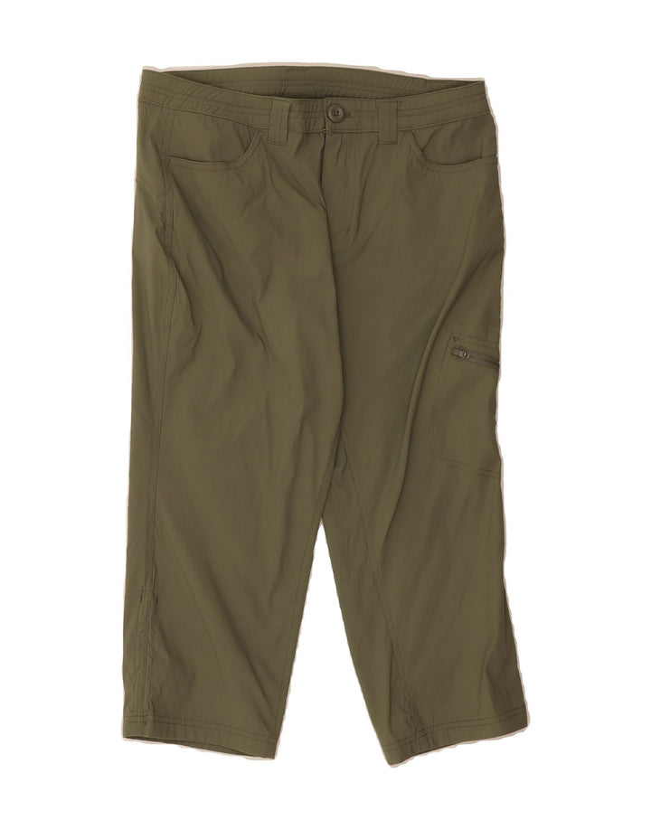EDDIE BAUER Womens Capri Cargo Trousers US 8 Medium W30 L20 Khaki Nylon Vintage Eddie Bauer and Second-Hand Eddie Bauer from Messina Hembry 