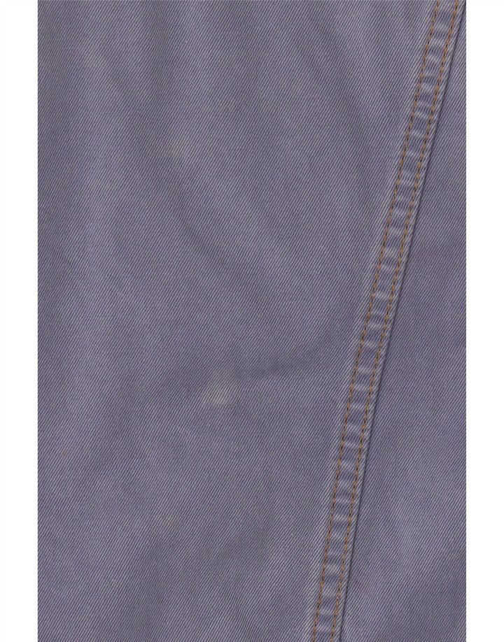 EL CHARRO Womens Crop Oversized Denim Jacket UK 14 Medium Blue Cotton