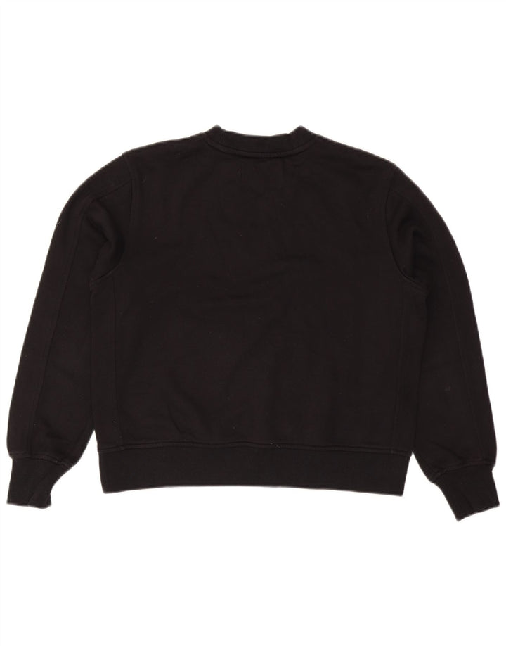 Calvin Klein Jeans Womens Oversized Sweatshirt Jumper UK 10 Small Black