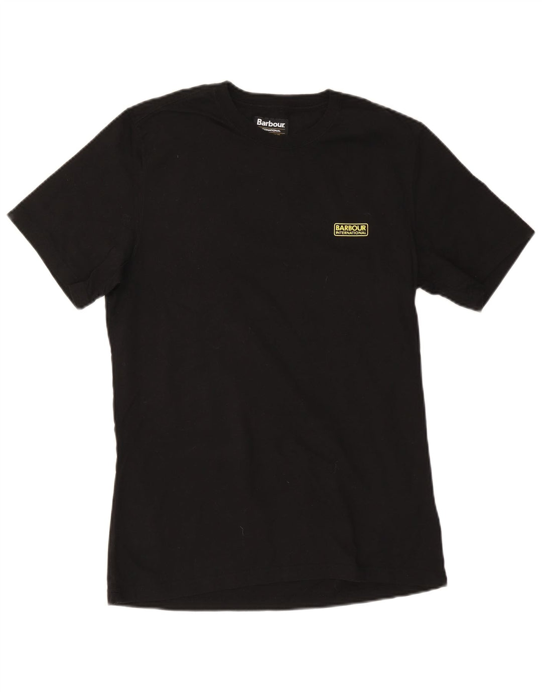 Barbour Mens Slim Fit T-Shirt Top Large Black Cotton