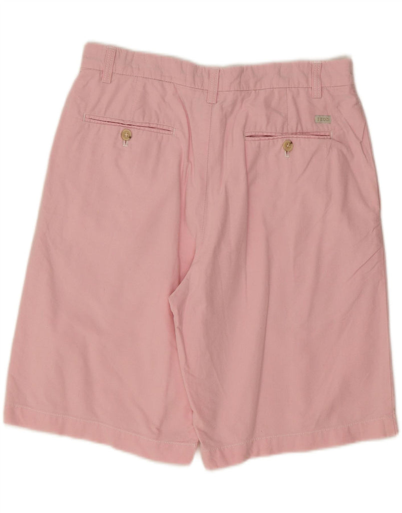 IZOD Womens Chino Shorts W32 Large  Pink Cotton Vintage Izod and Second-Hand Izod from Messina Hembry 