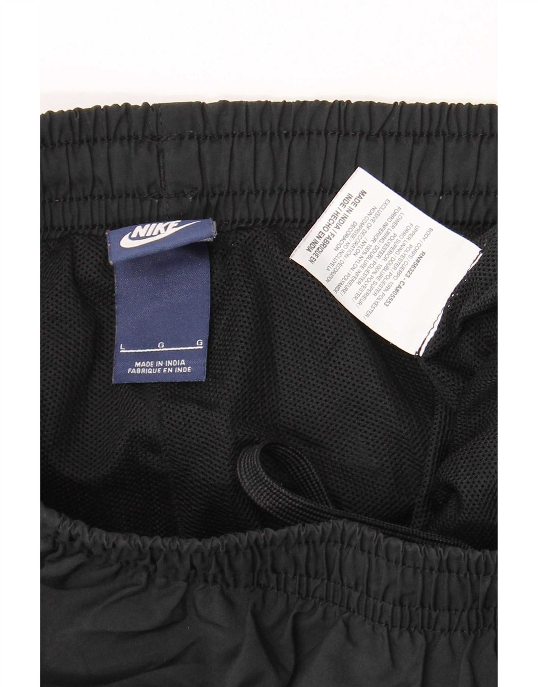 Nike Mens Tracksuit Trousers Large Black Polyester