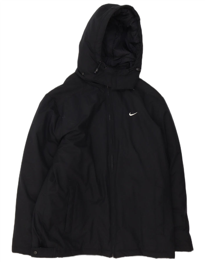 Nike Mens Hooded Windbreaker Jacket UK 38 Medium Black