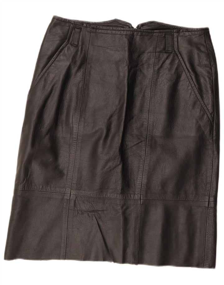 Blacky Dress Womens Leather Skirt EU 38 Medium W28 Black Leather