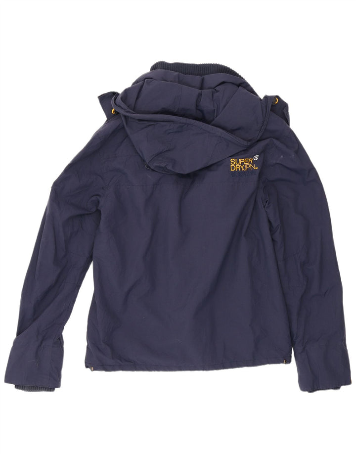 Superdry Mens Graphic Windbreaker Jacket UK 38 Medium Navy Blue