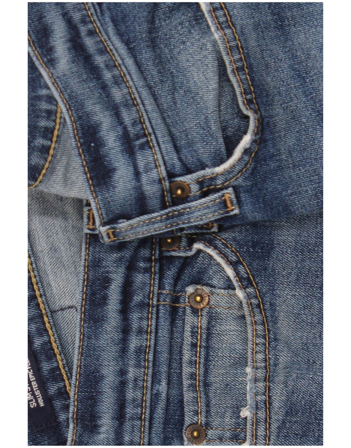 Hollister Mens Slim Jeans W30 L30 Blue Cotton