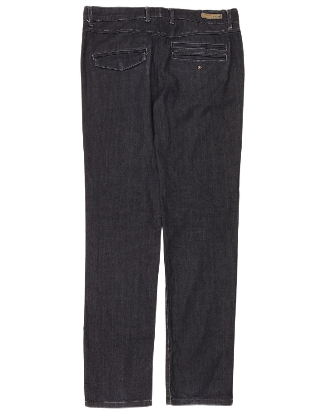Zara Mens Straight Jeans EU 40 Medium W31 L34 Navy Blue