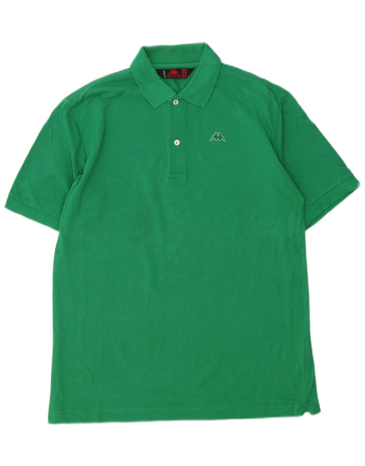 Kappa Mens La Polo Polo Shirt Medium Green Cotton