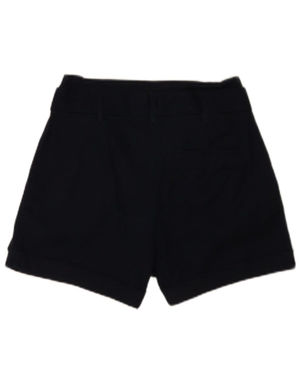 Oasis Womens Pegged Casual Shorts UK 8 Small W26 Navy Blue Cotton