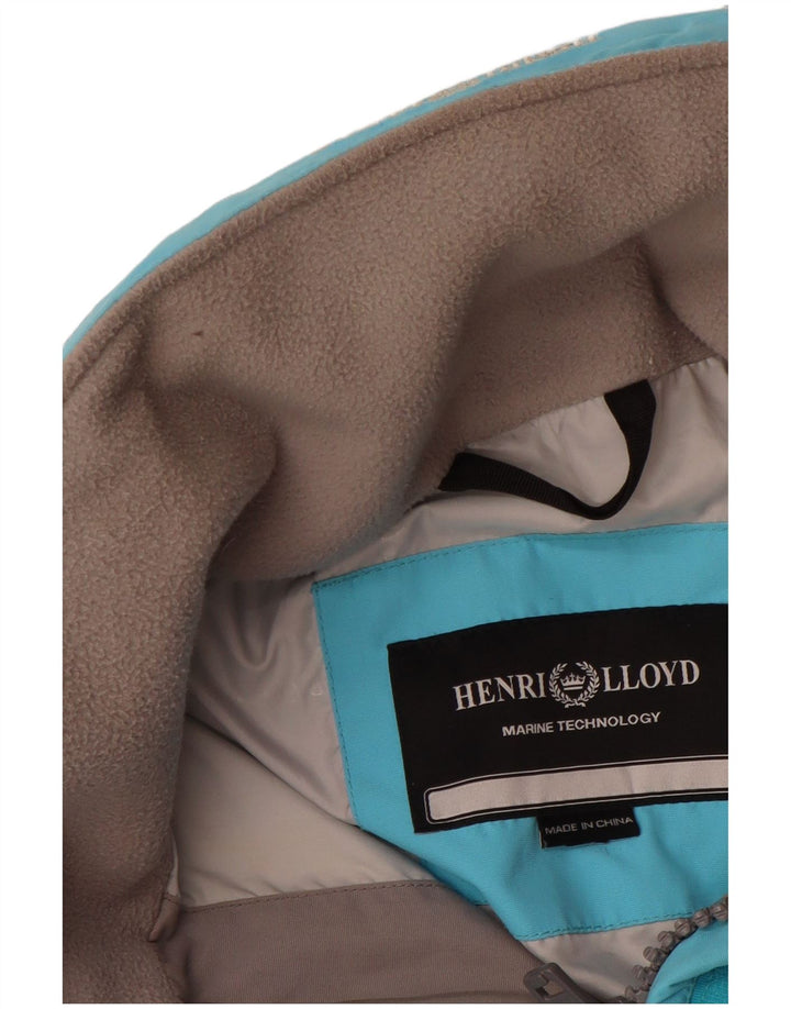 HENRI LLOYD Womens Windbreaker Jacket UK 16 Large Blue Colourblock