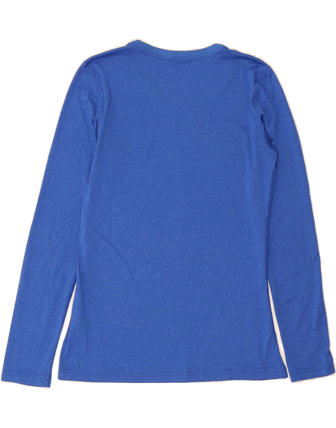 NIKE Womens Dri Fit Graphic Top Long Sleeve UK 10 Small Blue Polyester Vintage Nike and Second-Hand Nike from Messina Hembry 