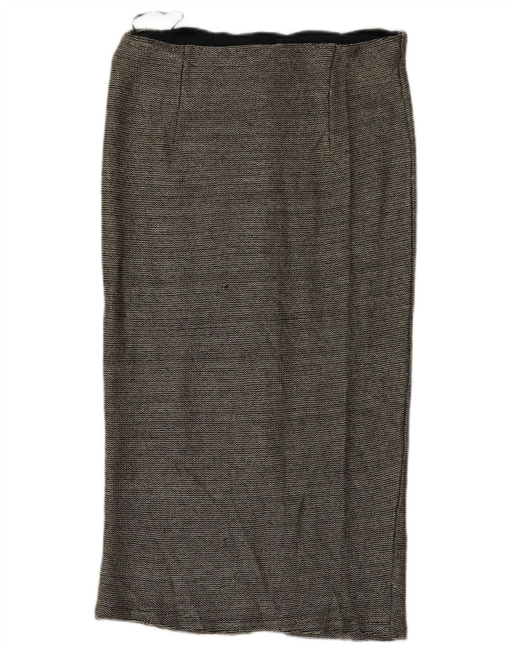 Topshop Womens Midi Skirt UK 12 Medium W32  Black Polyester