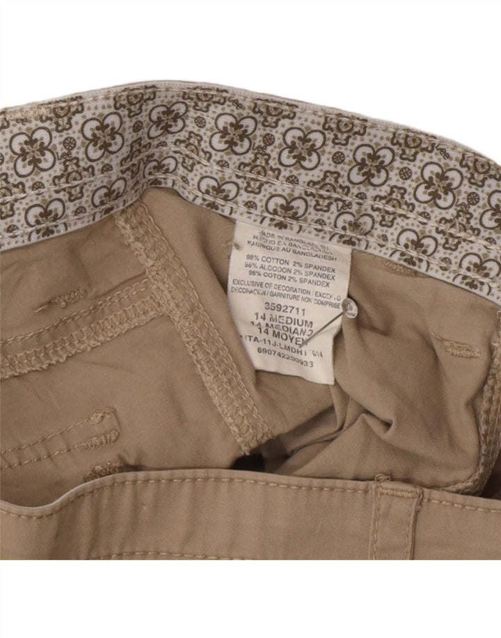 LEE Womens Cargo Shorts US 14 XL W34  Beige Cotton