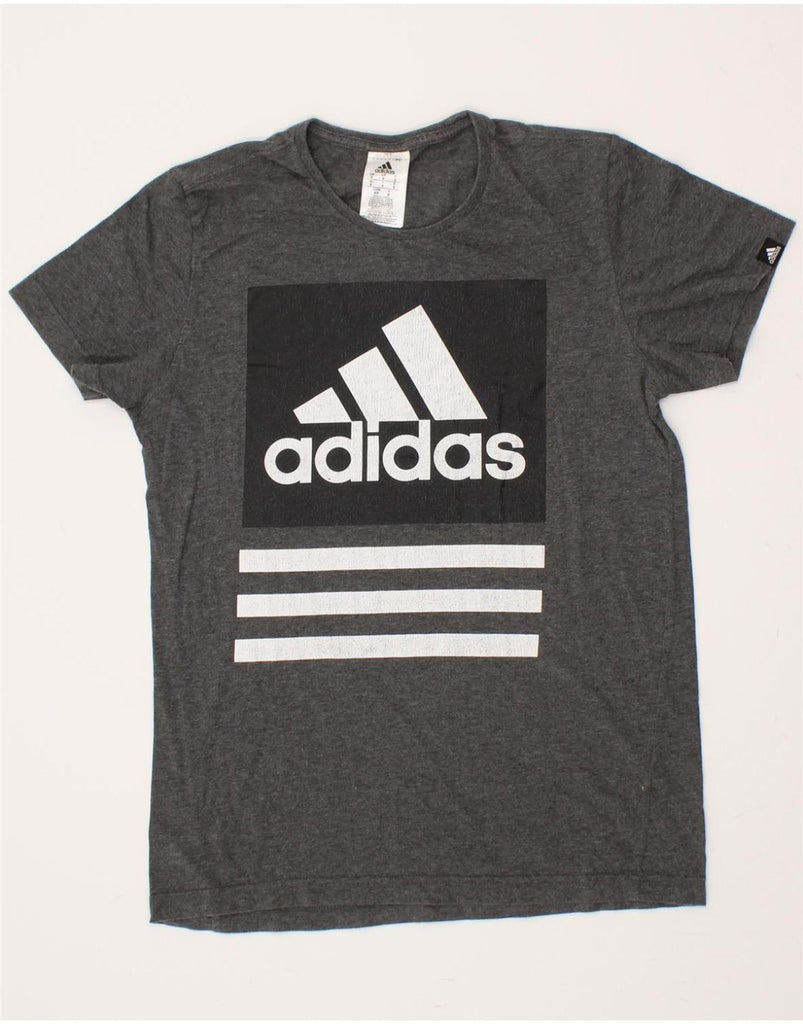 ADIDAS Mens Graphic T-Shirt Top Small Grey Cotton | Vintage Adidas | Thrift | Second-Hand Adidas | Used Clothing | Messina Hembry 