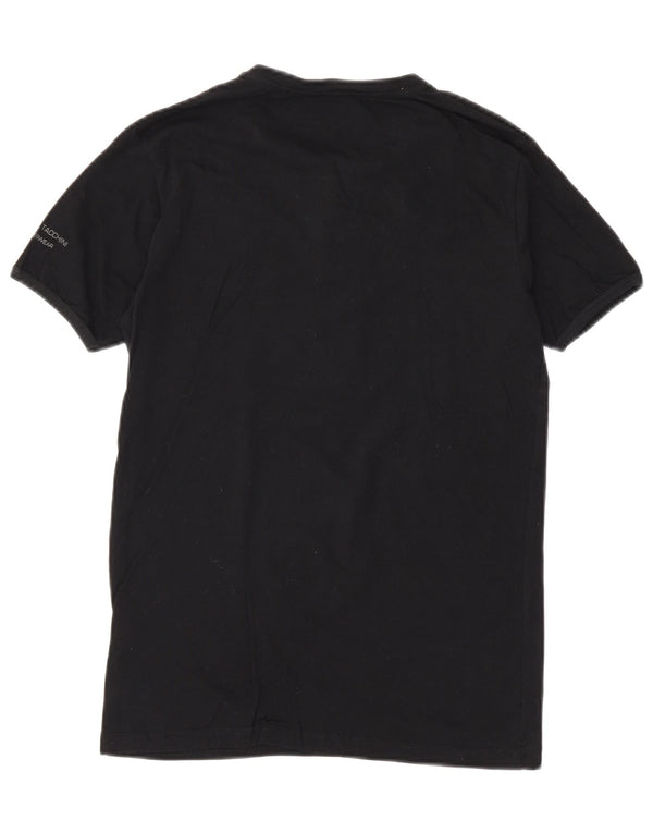 SERGIO TACCHINI Mens T-Shirt Top Small Black Cotton