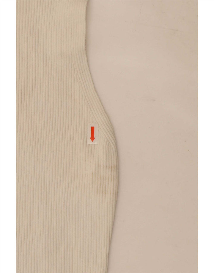 Zara Womens Crop Vest Top UK 8 Small White Polyamide