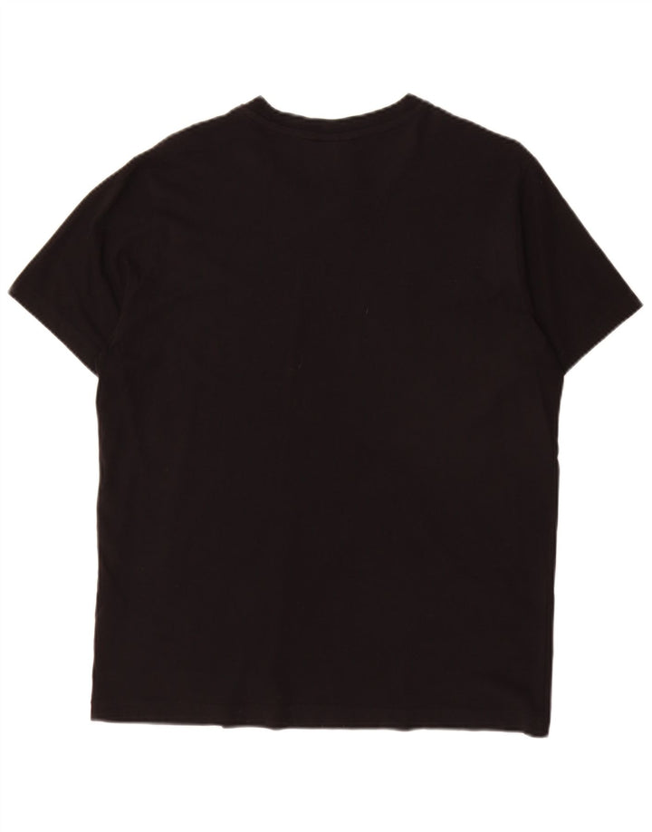 CHAMPION Mens Graphic T-Shirt Top Small Black Cotton