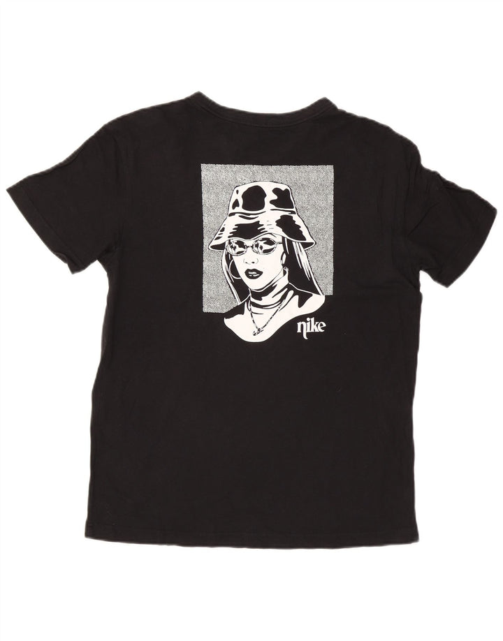 Nike Mens Graphic T-Shirt Top Small Black Cotton