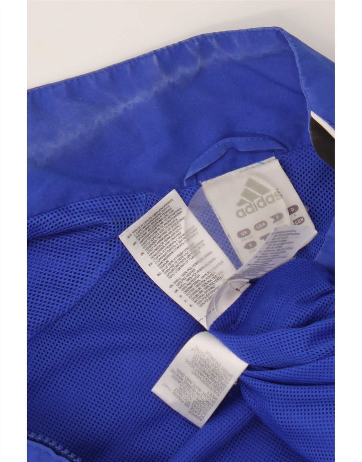 Adidas Mens Graphic Tracksuit Top Jacket UK 38/40 Medium Blue Colourblock