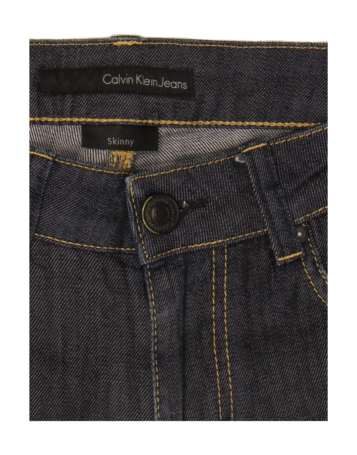 CALVIN KLEIN Womens Skinny Jeans W30 L31 Navy Blue Vintage Calvin Klein and Second-Hand Calvin Klein from Messina Hembry 
