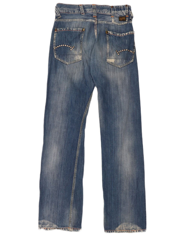 G-Star Womens Bootcut Jeans W28 L34 Blue Cotton