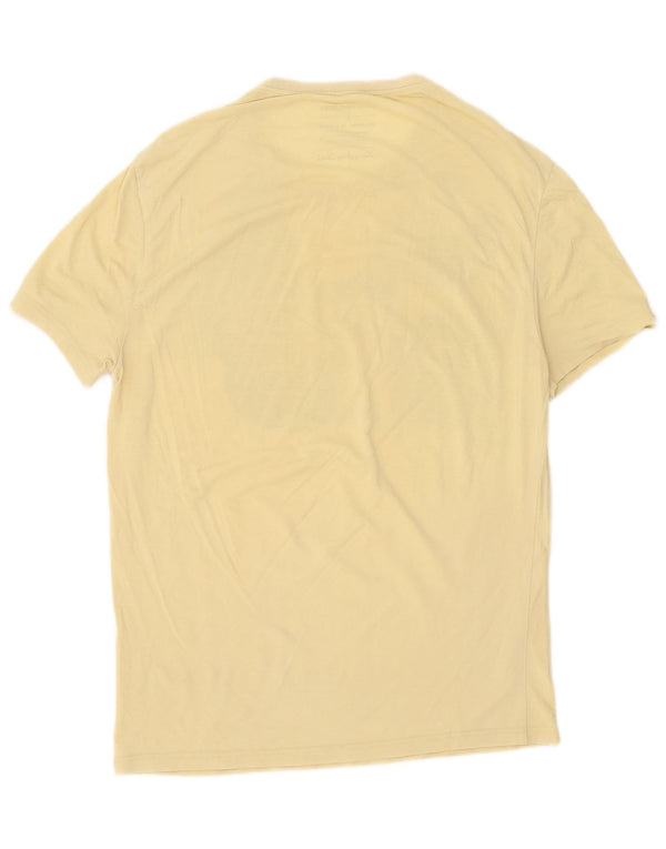 Calvin Klein Jeans Mens Graphic T-Shirt Top Large Yellow Cotton