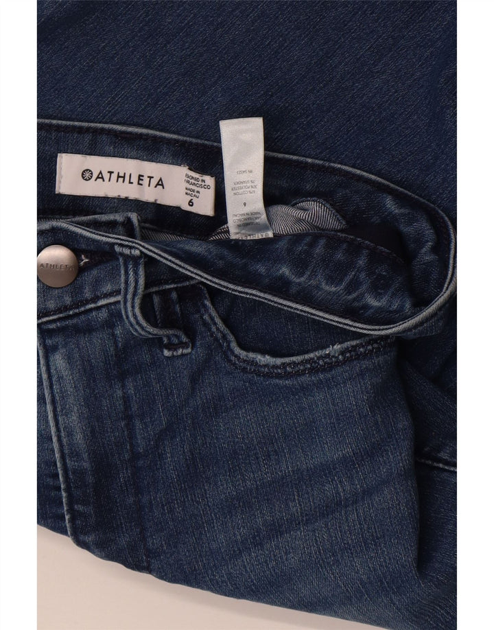 Athleta Womens Skinny Jeans US 6 Medium W27 L29 Blue Cotton