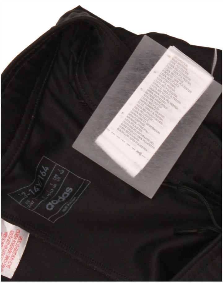 ADIDAS Boys Aeroready Tracksuit Trousers 13-14 Years  Black Polyester