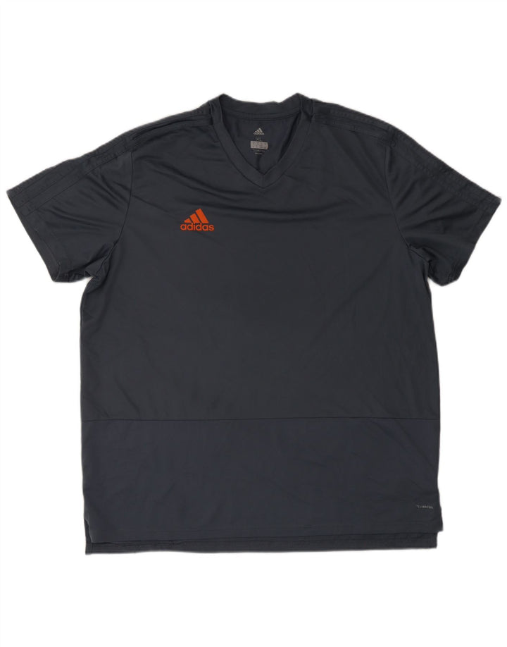 Adidas Mens Climacool T-Shirt Top XL Grey Polyester