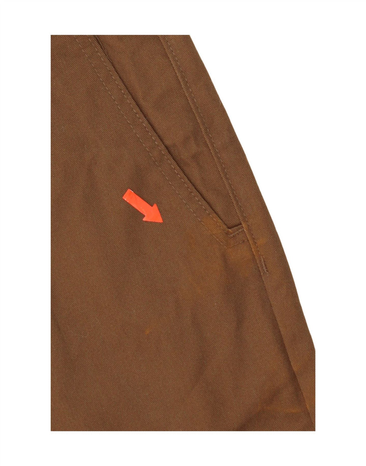 Volcom Womens Straight Chino Trousers W32 L31 Brown Cotton