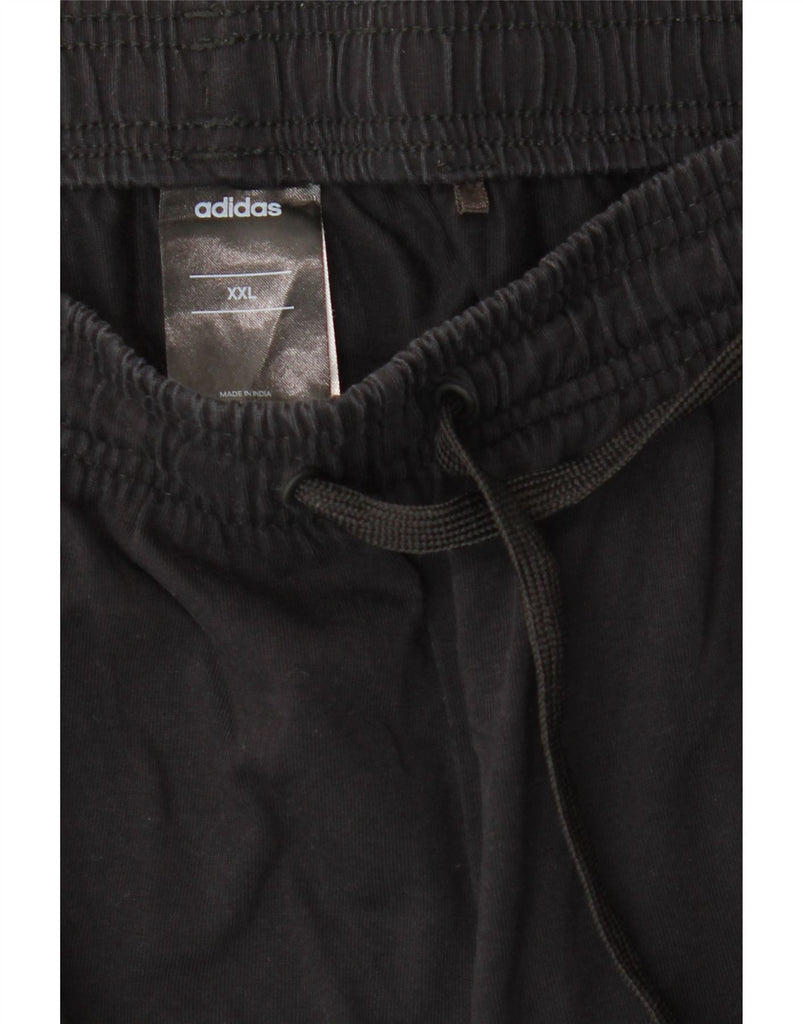 ADIDAS Boys Tracksuit Trousers 15-16 Years 2XL Black Cotton Vintage Adidas and Second-Hand Adidas from Messina Hembry 