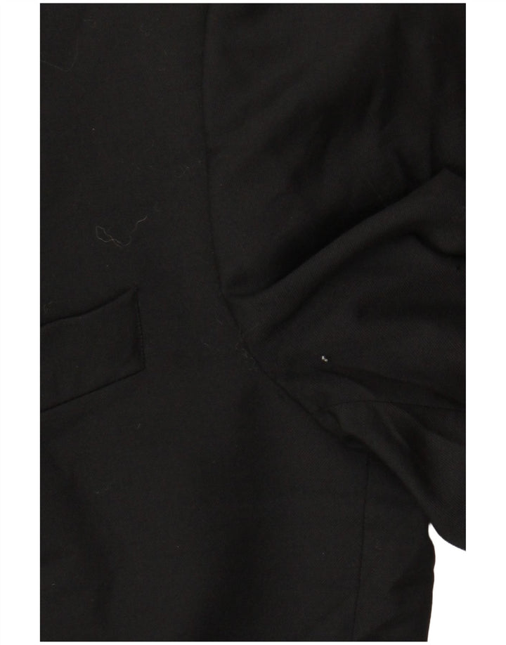 Hugo Boss Mens 1 Button Blazer Jacket IT 52 XL Black Wool