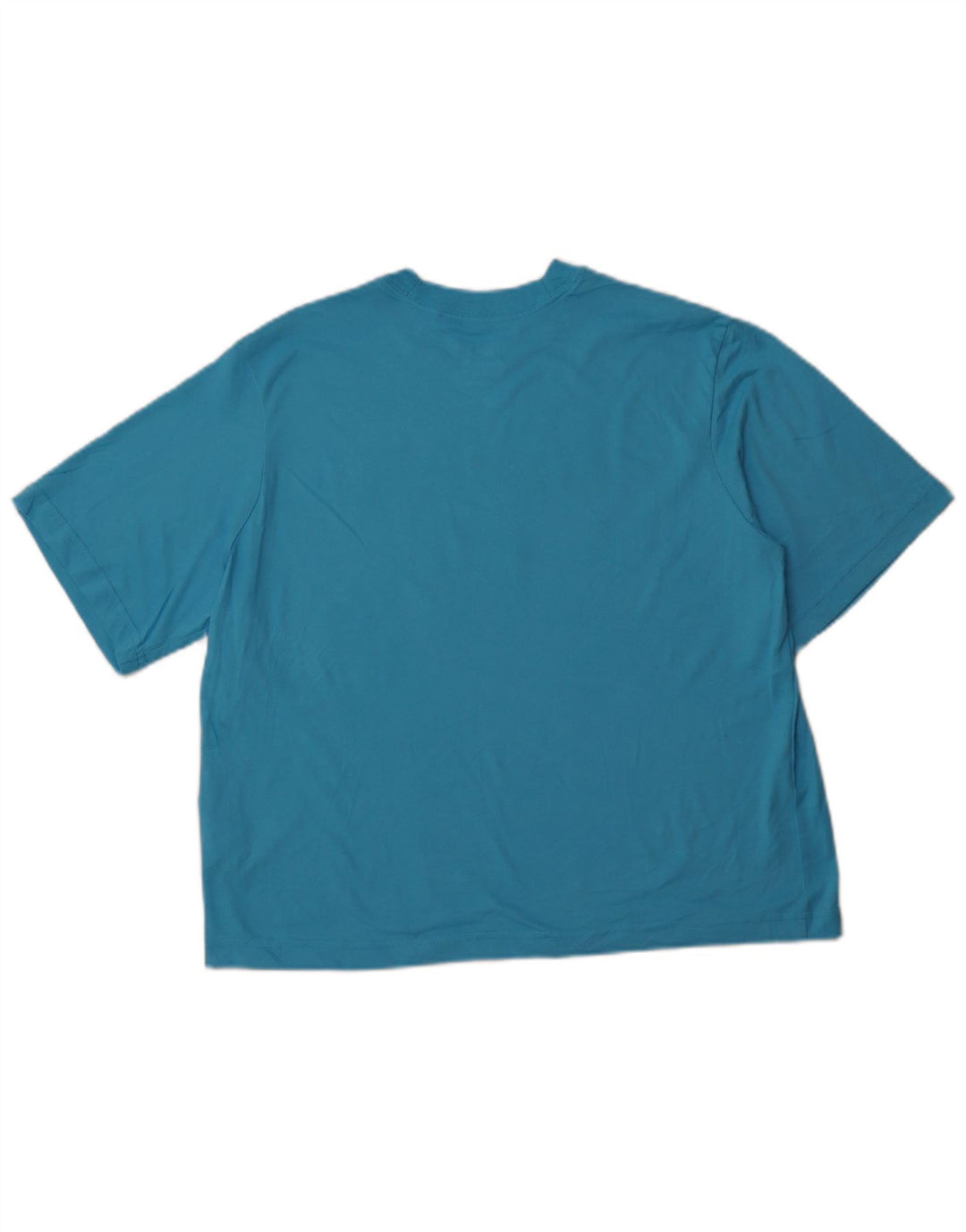 NIKE Womens Loose Fit Graphic T-Shirt Top UK 14 Medium Blue Cotton